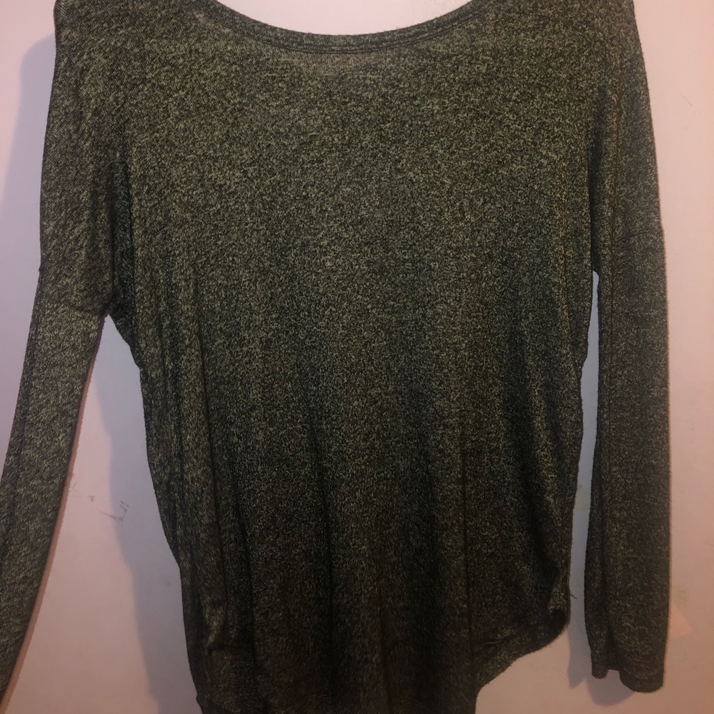 Long sleeve black with gray sweater